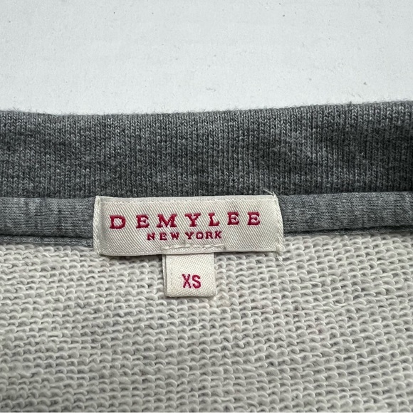 DEMYLEE New York Women's Brooke Short Sleeve Drop Shoulder Sweatshirt In Grey XS - Picture 4 of 9